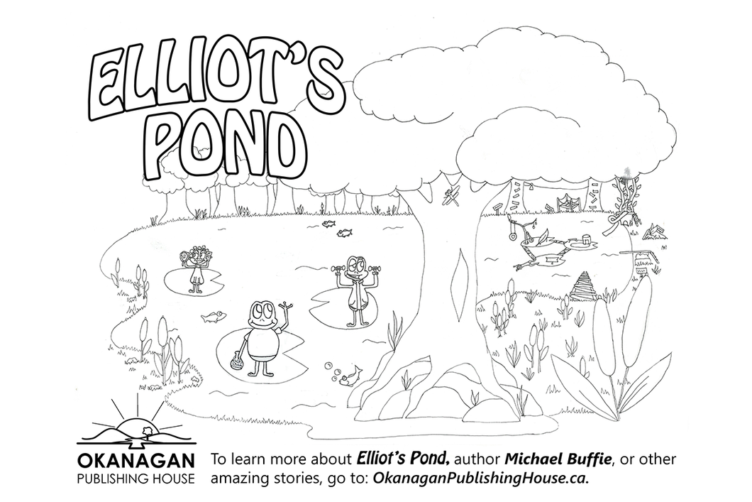Elliot's Pond FREE Colouring Sheets Download